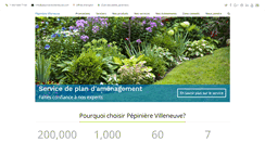 Desktop Screenshot of pepinierevilleneuve.com