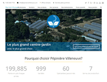 Tablet Screenshot of pepinierevilleneuve.com